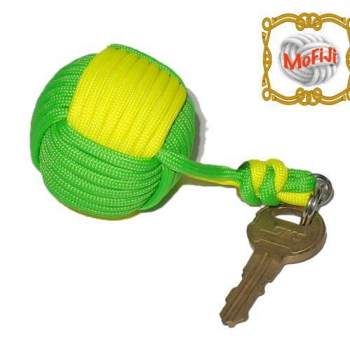 Green & Yellow Monkey Fist Boat key Bloat